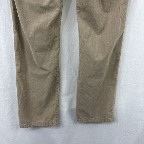 Izod Tan Corduroy Cord Pants Womens Size 8 Stretch Academia Fall Neutral Y2K - Picture 11 of 11